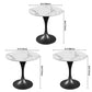 Modern White Sintered Stone Dining Table Kitchen Round Shape Dining Table with Tulip Base Clearhalo ' dining_table' 'Dining Tables & Seating' 'Dining Tables' 'furn' 'furn_dining_table' 'Furniture' 'furniture_dining_table' 'Kitchen & Dining Furniture' 'kitchen&dining_furn' 'kitchen' 'kitchen_dining_table' 3662304