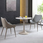 Round Contemporary Dining Table Brown Tone Fixed Table of Sintered Stone Clearhalo ' dining_table' 'Dining Tables & Seating' 'Dining Tables' 'furn' 'furn_dining_table' 'Furniture' 'furniture_dining_table' 'Kitchen & Dining Furniture' 'kitchen&dining_furn' 'kitchen' 'kitchen_dining_table' 3662308