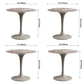 Round Contemporary Dining Table Brown Tone Fixed Table of Sintered Stone Clearhalo ' dining_table' 'Dining Tables & Seating' 'Dining Tables' 'furn' 'furn_dining_table' 'Furniture' 'furniture_dining_table' 'Kitchen & Dining Furniture' 'kitchen&dining_furn' 'kitchen' 'kitchen_dining_table' 3662314