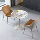 Round Contemporary Dining Table Brown Tone Fixed Table of Sintered Stone Clearhalo ' dining_table' 'Dining Tables & Seating' 'Dining Tables' 'furn' 'furn_dining_table' 'Furniture' 'furniture_dining_table' 'Kitchen & Dining Furniture' 'kitchen&dining_furn' 'kitchen' 'kitchen_dining_table' 3662319
