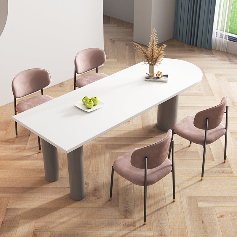 3 Legs Dining Site Table Contemporary Style Dinette Table for Home Kitchen White Without Chairs Clearhalo ' dining_table' 'Dining Tables & Seating' 'Dining Tables' 'furn' 'furn_dining_table' 'Furniture' 'furniture_dining_table' 'Kitchen & Dining Furniture' 'kitchen&dining_furn' 'kitchen' 'kitchen_dining_table' 3662327