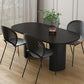 Oval Dining Table for Restaurant Contemporary Kitchen Table with Black Double Pedestal Clearhalo ' dining_table' 'Dining Tables & Seating' 'Dining Tables' 'furn' 'furn_dining_table' 'Furniture' 'furniture_dining_table' 'Kitchen & Dining Furniture' 'kitchen&dining_furn' 'kitchen' 'kitchen_dining_table' 3662351