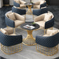 Contemporary Sintered Stone Kitchen Dining Table Round Standard Dining Table with Pedestal Base Clearhalo ' dining_table' 'Dining Tables & Seating' 'Dining Tables' 'furn' 'furn_dining_table' 'Furniture' 'furniture_dining_table' 'Kitchen & Dining Furniture' 'kitchen&dining_furn' 'kitchen' 'kitchen_dining_table' 3662366
