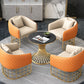 Contemporary Sintered Stone Kitchen Dining Table Round Standard Dining Table with Pedestal Base Clearhalo ' dining_table' 'Dining Tables & Seating' 'Dining Tables' 'furn' 'furn_dining_table' 'Furniture' 'furniture_dining_table' 'Kitchen & Dining Furniture' 'kitchen&dining_furn' 'kitchen' 'kitchen_dining_table' 3662374