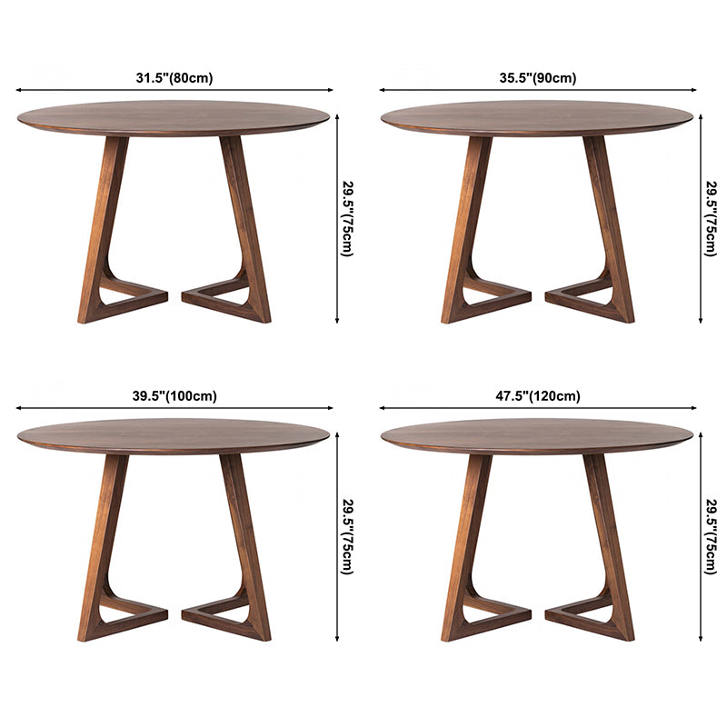 Round Ash Wood Dining Table Modern Solid Wood Table with Metal Double Pedestal Clearhalo ' dining_table' 'Dining Tables & Seating' 'Dining Tables' 'furn' 'furn_dining_table' 'Furniture' 'furniture_dining_table' 'Kitchen & Dining Furniture' 'kitchen&dining_furn' 'kitchen' 'kitchen_dining_table' 3662382