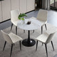 Modern Round Dining Table Sintered Stone Dining Table with Tulip Base for Home Kitchen Dinner Clearhalo ' dining_table' 'Dining Tables & Seating' 'Dining Tables' 'furn' 'furn_dining_table' 'Furniture' 'furniture_dining_table' 'Kitchen & Dining Furniture' 'kitchen&dining_furn' 'kitchen' 'kitchen_dining_table' 3662390