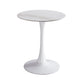 Modern Round Dining Table Sintered Stone Dining Table with Tulip Base for Home Kitchen Dinner White White 23.6"L x 23.6"W x 29.5"H Clearhalo ' dining_table' 'Dining Tables & Seating' 'Dining Tables' 'furn' 'furn_dining_table' 'Furniture' 'furniture_dining_table' 'Kitchen & Dining Furniture' 'kitchen&dining_furn' 'kitchen' 'kitchen_dining_table' 3662391