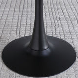 Modern Round Dining Table Sintered Stone Dining Table with Tulip Base for Home Kitchen Dinner Clearhalo ' dining_table' 'Dining Tables & Seating' 'Dining Tables' 'furn' 'furn_dining_table' 'Furniture' 'furniture_dining_table' 'Kitchen & Dining Furniture' 'kitchen&dining_furn' 'kitchen' 'kitchen_dining_table' 3662400