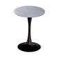Modern Round Dining Table Sintered Stone Dining Table with Tulip Base for Home Kitchen Dinner Gray Black 23.6"L x 23.6"W x 29.5"H Clearhalo ' dining_table' 'Dining Tables & Seating' 'Dining Tables' 'furn' 'furn_dining_table' 'Furniture' 'furniture_dining_table' 'Kitchen & Dining Furniture' 'kitchen&dining_furn' 'kitchen' 'kitchen_dining_table' 3662410