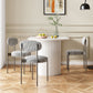 Oval Shape White Dining Table Sintered Stone Table Contemporary with Double Pedestal Clearhalo ' dining_table' 'Dining Tables & Seating' 'Dining Tables' 'furn' 'furn_dining_table' 'Furniture' 'furniture_dining_table' 'Kitchen & Dining Furniture' 'kitchen&dining_furn' 'kitchen' 'kitchen_dining_table' 3662424