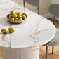 Oval Shape White Dining Table Sintered Stone Table Contemporary with Double Pedestal Clearhalo ' dining_table' 'Dining Tables & Seating' 'Dining Tables' 'furn' 'furn_dining_table' 'Furniture' 'furniture_dining_table' 'Kitchen & Dining Furniture' 'kitchen&dining_furn' 'kitchen' 'kitchen_dining_table' 3662425