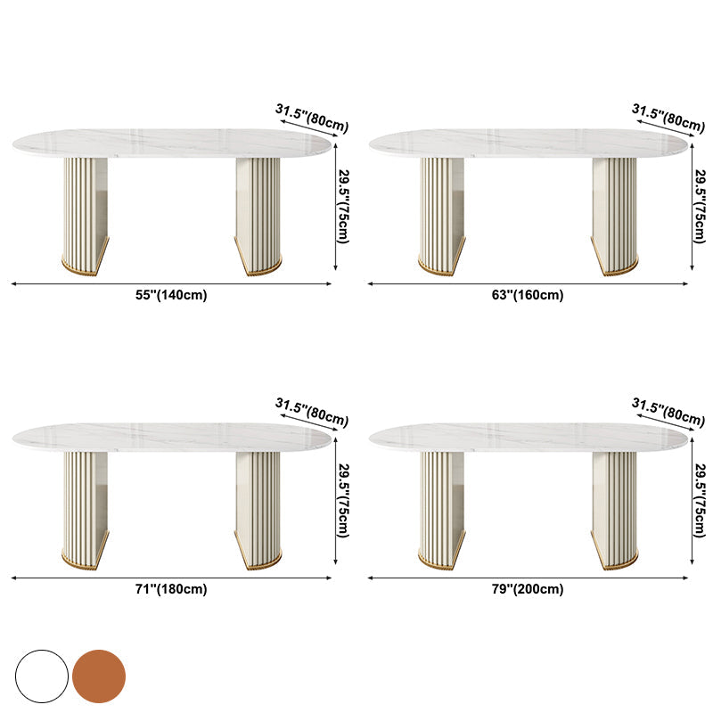 Metal Contemporary Free Form Indoor Table Sintered Stone Table for Dining Room and Kitchen Clearhalo ' dining_table' 'Dining Tables & Seating' 'Dining Tables' 'furn' 'furn_dining_table' 'Furniture' 'furniture_dining_table' 'Kitchen & Dining Furniture' 'kitchen&dining_furn' 'kitchen' 'kitchen_dining_table' 3662444