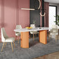 Metal Contemporary Free Form Indoor Table Sintered Stone Table for Dining Room and Kitchen Clearhalo ' dining_table' 'Dining Tables & Seating' 'Dining Tables' 'furn' 'furn_dining_table' 'Furniture' 'furniture_dining_table' 'Kitchen & Dining Furniture' 'kitchen&dining_furn' 'kitchen' 'kitchen_dining_table' 3662449