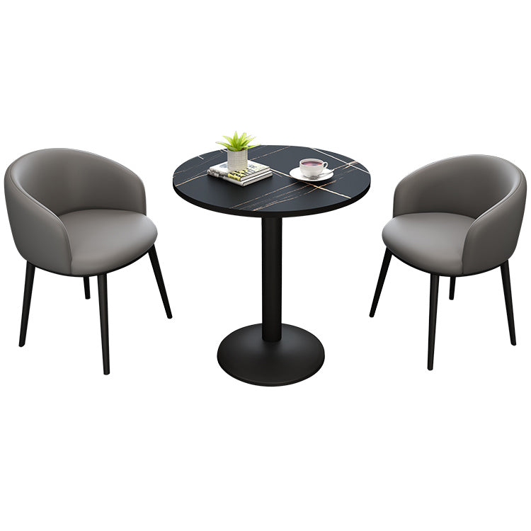 Tulip Base Table Simplicity Stone Dining Table Round for Dining Room Home Clearhalo ' dining_table' 'Dining Tables & Seating' 'Dining Tables' 'furn' 'furn_dining_table' 'Furniture' 'furniture_dining_table' 'Kitchen & Dining Furniture' 'kitchen&dining_furn' 'kitchen' 'kitchen_dining_table' 3662461