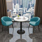 Tulip Base Table Simplicity Stone Dining Table Round for Dining Room Home Clearhalo ' dining_table' 'Dining Tables & Seating' 'Dining Tables' 'furn' 'furn_dining_table' 'Furniture' 'furniture_dining_table' 'Kitchen & Dining Furniture' 'kitchen&dining_furn' 'kitchen' 'kitchen_dining_table' 3662463