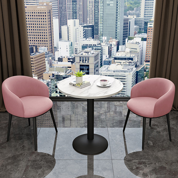 Tulip Base Table Simplicity Stone Dining Table Round for Dining Room Home Clearhalo ' dining_table' 'Dining Tables & Seating' 'Dining Tables' 'furn' 'furn_dining_table' 'Furniture' 'furniture_dining_table' 'Kitchen & Dining Furniture' 'kitchen&dining_furn' 'kitchen' 'kitchen_dining_table' 3662464