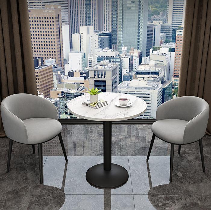 Tulip Base Table Simplicity Stone Dining Table Round for Dining Room Home Clearhalo ' dining_table' 'Dining Tables & Seating' 'Dining Tables' 'furn' 'furn_dining_table' 'Furniture' 'furniture_dining_table' 'Kitchen & Dining Furniture' 'kitchen&dining_furn' 'kitchen' 'kitchen_dining_table' 3662465