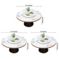 Metal Base Contemporary Style Round Dining Table Sintered Stone Table for Home Clearhalo ' dining_table' 'Dining Tables & Seating' 'Dining Tables' 'furn' 'furn_dining_table' 'Furniture' 'furniture_dining_table' 'Kitchen & Dining Furniture' 'kitchen&dining_furn' 'kitchen' 'kitchen_dining_table' 3662475
