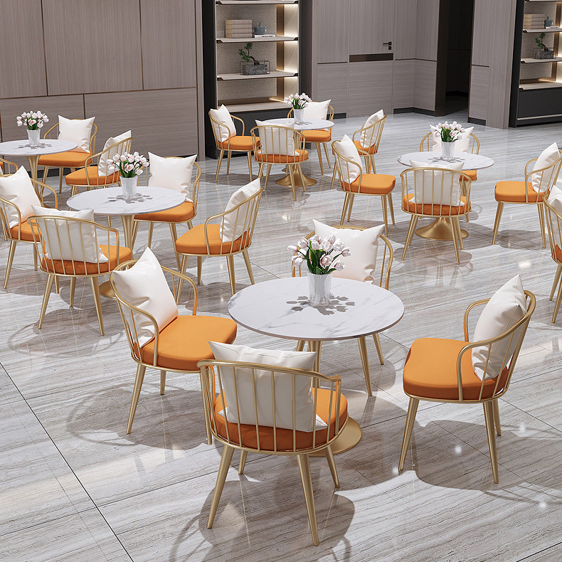 Modern White Round Shape Dining Table Sintered Stone Standard Dining Table with Tulip Base Clearhalo ' dining_table' 'Dining Tables & Seating' 'Dining Tables' 'furn' 'furn_dining_table' 'Furniture' 'furniture_dining_table' 'Kitchen & Dining Furniture' 'kitchen&dining_furn' 'kitchen' 'kitchen_dining_table' 3662480