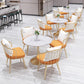 Modern White Round Shape Dining Table Sintered Stone Standard Dining Table with Tulip Base Clearhalo ' dining_table' 'Dining Tables & Seating' 'Dining Tables' 'furn' 'furn_dining_table' 'Furniture' 'furniture_dining_table' 'Kitchen & Dining Furniture' 'kitchen&dining_furn' 'kitchen' 'kitchen_dining_table' 3662484