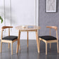 Round Shape 4 Legs Modern Dining Table Wood Color Fixed Table of Solid Wood Clearhalo ' dining_table' 'Dining Tables & Seating' 'Dining Tables' 'furn' 'furn_dining_table' 'Furniture' 'furniture_dining_table' 'Kitchen & Dining Furniture' 'kitchen&dining_furn' 'kitchen' 'kitchen_dining_table' 3662491