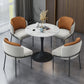 Round Stone Dining Table Simplicity Dining Room Collection with Tulip Base Clearhalo ' dining_table' 'Dining Tables & Seating' 'Dining Tables' 'furn' 'furn_dining_table' 'Furniture' 'furniture_dining_table' 'Kitchen & Dining Furniture' 'kitchen&dining_furn' 'kitchen' 'kitchen_dining_table' 3662528