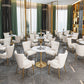 Round Shape Modern Dining Table White Sintered Stone Fixed Table with Tulip Base Clearhalo ' dining_table' 'Dining Tables & Seating' 'Dining Tables' 'furn' 'furn_dining_table' 'Furniture' 'furniture_dining_table' 'Kitchen & Dining Furniture' 'kitchen&dining_furn' 'kitchen' 'kitchen_dining_table' 3662541