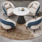 Stone Dining Site Table Contemporary Round Dining Table for Kitchen Home Clearhalo ' dining_table' 'Dining Tables & Seating' 'Dining Tables' 'furn' 'furn_dining_table' 'Furniture' 'furniture_dining_table' 'Kitchen & Dining Furniture' 'kitchen&dining_furn' 'kitchen' 'kitchen_dining_table' 3662564