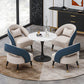 Stone Dining Site Table Contemporary Round Dining Table for Kitchen Home Clearhalo ' dining_table' 'Dining Tables & Seating' 'Dining Tables' 'furn' 'furn_dining_table' 'Furniture' 'furniture_dining_table' 'Kitchen & Dining Furniture' 'kitchen&dining_furn' 'kitchen' 'kitchen_dining_table' 3662566