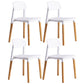 Scandinavian Home Side Chair Open Back Wood Legs Dining Room Chair Set White 4 Piece Set Clearhalo ' kitchen&dining_furn' 'Dining Chairs' 'Dining Tables & Seating' 'dining_chair' 'furn' 'furn_dining_chair' 'Furniture' 'furniture_dining_chair' 'Kitchen & Dining Furniture' 'kitchen' 3662619