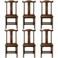 Traditional Wood Dining Side Chair Cow Horn Slat Back Home Side Chairs Brown 6 Piece Set Clearhalo ' kitchen&dining_furn' 'Dining Chairs' 'Dining Tables & Seating' 'dining_chair' 'furn' 'furn_dining_chair' 'Furniture' 'furniture_dining_chair' 'Kitchen & Dining Furniture' 'kitchen' 3662695