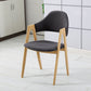 Glam Style Wooden Dining Arm Chair Matte Finish Solid Back Dining Chair for Home Dark Gray 1 Piece Clearhalo ' kitchen&dining_furn' 'Dining Chairs' 'Dining Tables & Seating' 'dining_chair' 'furn' 'furn_dining_chair' 'Furniture' 'furniture_dining_chair' 'Kitchen & Dining Furniture' 'kitchen' 3662706