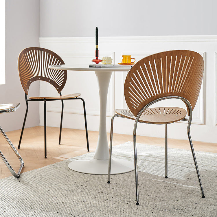 Contemporary Style Metal Chair Set Kitchen Dining Windsor Back Side Chairs Clearhalo ' kitchen&dining_furn' 'Dining Chairs' 'Dining Tables & Seating' 'dining_chair' 'furn' 'furn_dining_chair' 'Furniture' 'furniture_dining_chair' 'Kitchen & Dining Furniture' 'kitchen' 3662719