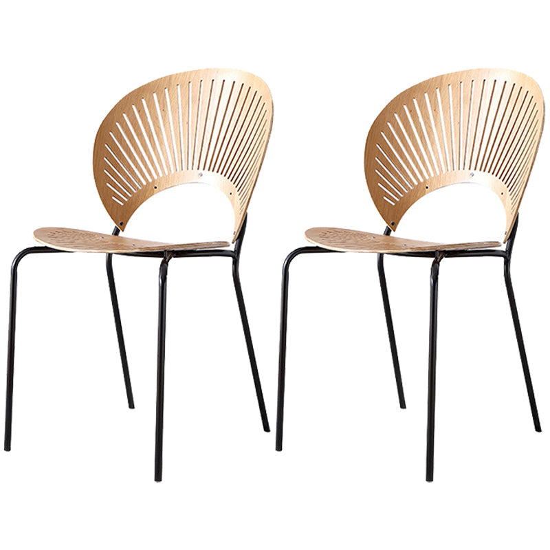 Contemporary Style Metal Chair Set Kitchen Dining Windsor Back Side Chairs Wood 2 Piece Set Black Clearhalo ' kitchen&dining_furn' 'Dining Chairs' 'Dining Tables & Seating' 'dining_chair' 'furn' 'furn_dining_chair' 'Furniture' 'furniture_dining_chair' 'Kitchen & Dining Furniture' 'kitchen' 3662733