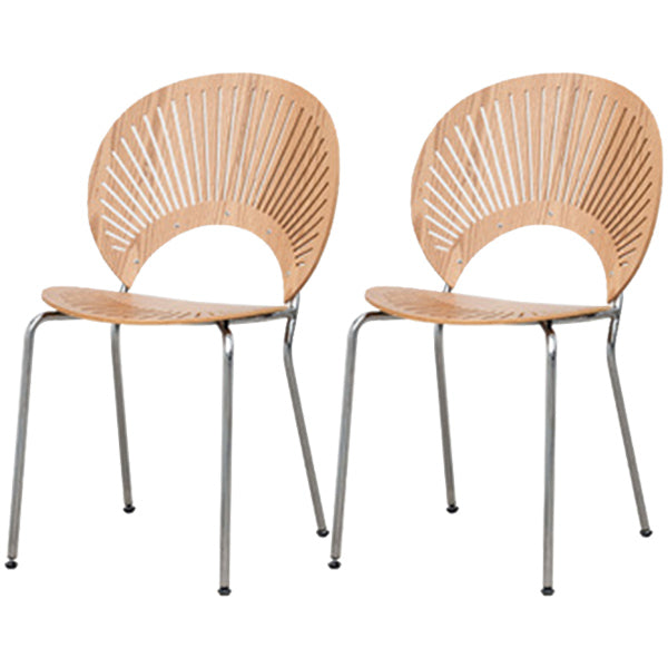 Contemporary Style Metal Chair Set Kitchen Dining Windsor Back Side Chairs Wood 2 Piece Set Silver Clearhalo ' kitchen&dining_furn' 'Dining Chairs' 'Dining Tables & Seating' 'dining_chair' 'furn' 'furn_dining_chair' 'Furniture' 'furniture_dining_chair' 'Kitchen & Dining Furniture' 'kitchen' 3662739