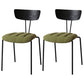 Industrial Style Metal Matte Finish Side Chair Open Back Dining Side Chair for Dining Room Black Turquoise 2 Piece Set Clearhalo ' kitchen&dining_furn' 'Dining Chairs' 'Dining Tables & Seating' 'dining_chair' 'furn' 'furn_dining_chair' 'Furniture' 'furniture_dining_chair' 'Kitchen & Dining Furniture' 'kitchen' 3662798