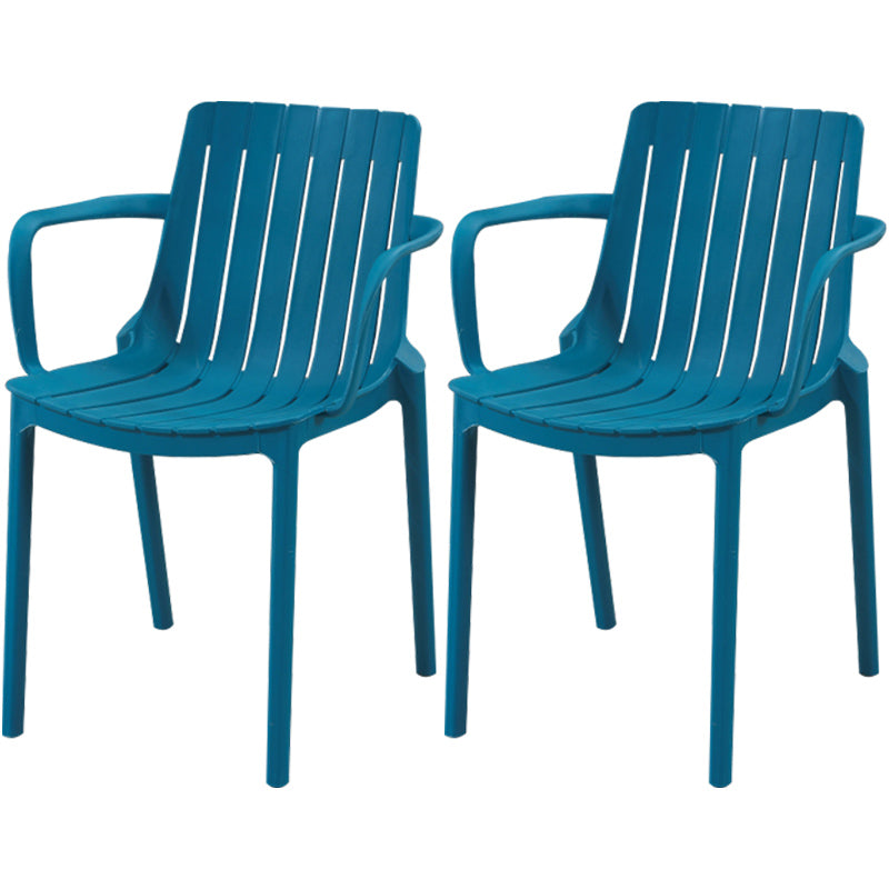 Scandinavian Kitchen Arm Chair Indoor Slat Back Plastic Dining Room Chair Blue 2 Piece Set Clearhalo ' kitchen&dining_furn' 'Dining Chairs' 'Dining Tables & Seating' 'dining_chair' 'furn' 'furn_dining_chair' 'Furniture' 'furniture_dining_chair' 'Kitchen & Dining Furniture' 'kitchen' 3662816