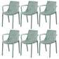 Scandinavian Kitchen Arm Chair Indoor Slat Back Plastic Dining Room Chair Green 6 Piece Set Clearhalo ' kitchen&dining_furn' 'Dining Chairs' 'Dining Tables & Seating' 'dining_chair' 'furn' 'furn_dining_chair' 'Furniture' 'furniture_dining_chair' 'Kitchen & Dining Furniture' 'kitchen' 3662827