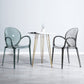 Modern Transparent Plastic Solid Back Side Chair 34"H Dining Chair for Restaurant Clearhalo ' kitchen&dining_furn' 'Dining Chairs' 'Dining Tables & Seating' 'dining_chair' 'furn' 'furn_dining_chair' 'Furniture' 'furniture_dining_chair' 'Kitchen & Dining Furniture' 'kitchen' 3662840