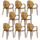 Modern Transparent Plastic Solid Back Side Chair 34"H Dining Chair for Restaurant Brown 8 Piece Set Clearhalo ' kitchen&dining_furn' 'Dining Chairs' 'Dining Tables & Seating' 'dining_chair' 'furn' 'furn_dining_chair' 'Furniture' 'furniture_dining_chair' 'Kitchen & Dining Furniture' 'kitchen' 3662842