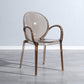 Modern Transparent Plastic Solid Back Side Chair 34"H Dining Chair for Restaurant Clearhalo ' kitchen&dining_furn' 'Dining Chairs' 'Dining Tables & Seating' 'dining_chair' 'furn' 'furn_dining_chair' 'Furniture' 'furniture_dining_chair' 'Kitchen & Dining Furniture' 'kitchen' 3662845
