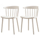 Scandinavian Style Plastic Dining Armless Chair Windsor Back Side Chair for Home Use Light Coffee Windsor 2 Piece Set Clearhalo ' kitchen&dining_furn' 'Dining Chairs' 'Dining Tables & Seating' 'dining_chair' 'furn' 'furn_dining_chair' 'Furniture' 'furniture_dining_chair' 'Kitchen & Dining Furniture' 'kitchen' 3662876