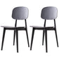 Scandinavian Style Plastic Dining Armless Chair Windsor Back Side Chair for Home Use Black Open 2 Piece Set Clearhalo ' kitchen&dining_furn' 'Dining Chairs' 'Dining Tables & Seating' 'dining_chair' 'furn' 'furn_dining_chair' 'Furniture' 'furniture_dining_chair' 'Kitchen & Dining Furniture' 'kitchen' 3662882