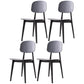 Scandinavian Style Plastic Dining Armless Chair Windsor Back Side Chair for Home Use Black Open 4 Piece Set Clearhalo ' kitchen&dining_furn' 'Dining Chairs' 'Dining Tables & Seating' 'dining_chair' 'furn' 'furn_dining_chair' 'Furniture' 'furniture_dining_chair' 'Kitchen & Dining Furniture' 'kitchen' 3662883
