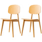 Scandinavian Style Plastic Dining Armless Chair Windsor Back Side Chair for Home Use Orange Open 2 Piece Set Clearhalo ' kitchen&dining_furn' 'Dining Chairs' 'Dining Tables & Seating' 'dining_chair' 'furn' 'furn_dining_chair' 'Furniture' 'furniture_dining_chair' 'Kitchen & Dining Furniture' 'kitchen' 3662897