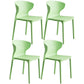 Scandinavian Style Plastic Dining Armless Chair Solid Back Side Chairs for Home Use Fruit Green 4 Piece Set Clearhalo ' kitchen&dining_furn' 'Dining Chairs' 'Dining Tables & Seating' 'dining_chair' 'furn' 'furn_dining_chair' 'Furniture' 'furniture_dining_chair' 'Kitchen & Dining Furniture' 'kitchen' 3662907