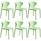 Scandinavian Style Plastic Dining Armless Chair Solid Back Side Chairs for Home Use Fruit Green 6 Piece Set Clearhalo ' kitchen&dining_furn' 'Dining Chairs' 'Dining Tables & Seating' 'dining_chair' 'furn' 'furn_dining_chair' 'Furniture' 'furniture_dining_chair' 'Kitchen & Dining Furniture' 'kitchen' 3662909