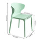 Scandinavian Style Plastic Dining Armless Chair Solid Back Side Chairs for Home Use Clearhalo ' kitchen&dining_furn' 'Dining Chairs' 'Dining Tables & Seating' 'dining_chair' 'furn' 'furn_dining_chair' 'Furniture' 'furniture_dining_chair' 'Kitchen & Dining Furniture' 'kitchen' 3662917