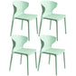 Scandinavian Style Plastic Dining Armless Chair Solid Back Side Chairs for Home Use Green 4 Piece Set Clearhalo ' kitchen&dining_furn' 'Dining Chairs' 'Dining Tables & Seating' 'dining_chair' 'furn' 'furn_dining_chair' 'Furniture' 'furniture_dining_chair' 'Kitchen & Dining Furniture' 'kitchen' 3662922