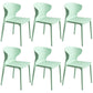 Scandinavian Style Plastic Dining Armless Chair Solid Back Side Chairs for Home Use Green 6 Piece Set Clearhalo ' kitchen&dining_furn' 'Dining Chairs' 'Dining Tables & Seating' 'dining_chair' 'furn' 'furn_dining_chair' 'Furniture' 'furniture_dining_chair' 'Kitchen & Dining Furniture' 'kitchen' 3662923